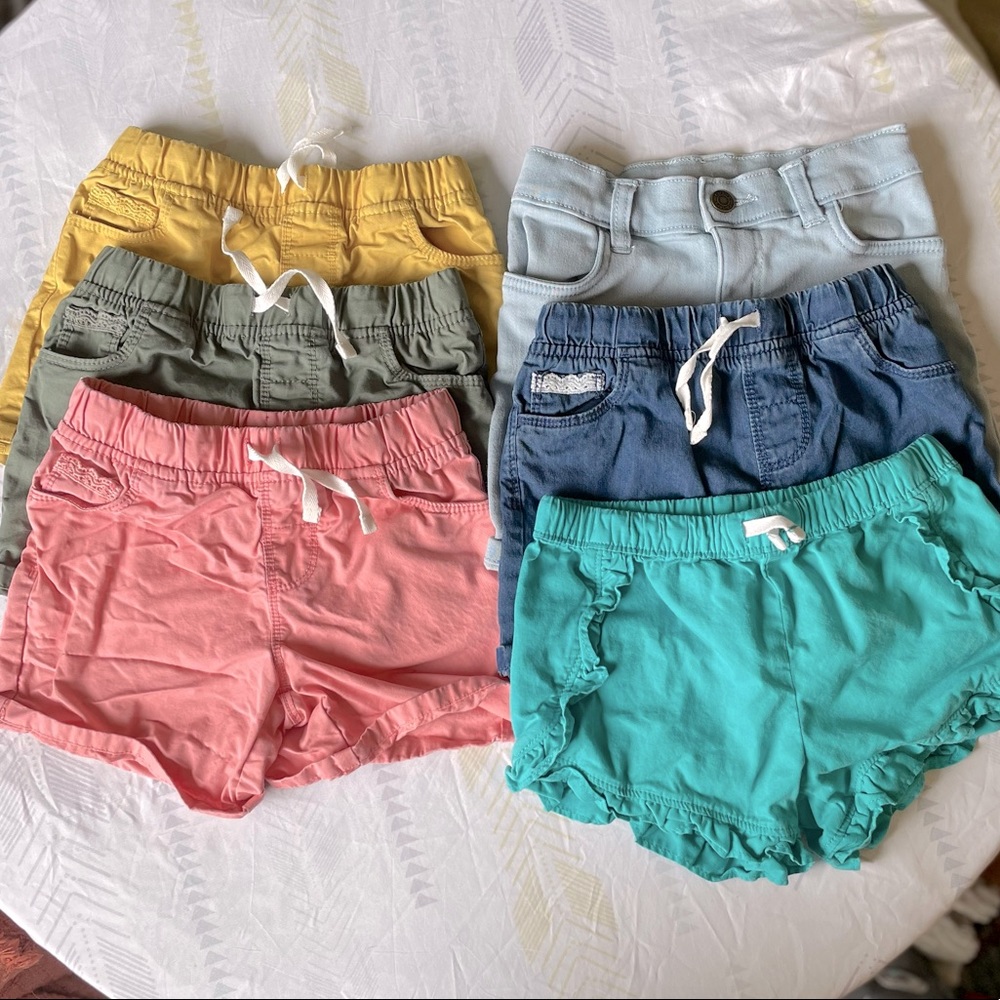 Girls Carters 6x Bundle of Shorts